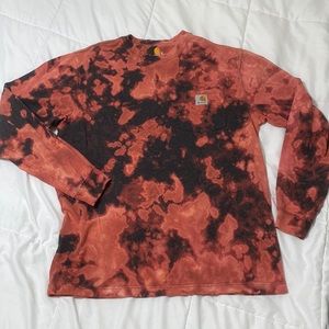 Carhartt long sleeve bleach dyed tee